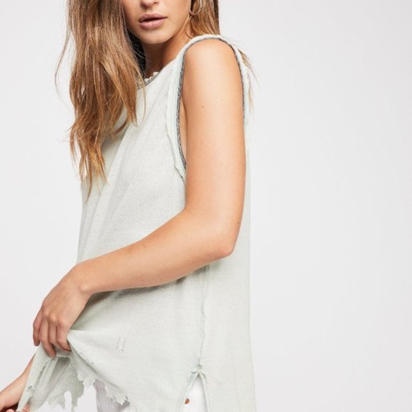 We The Free People Ringer Distressed Vintage Tee - Picture 2 of 12